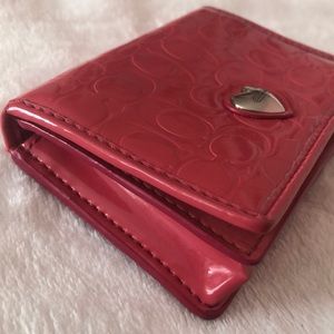 Pink Coach Mini Wallet